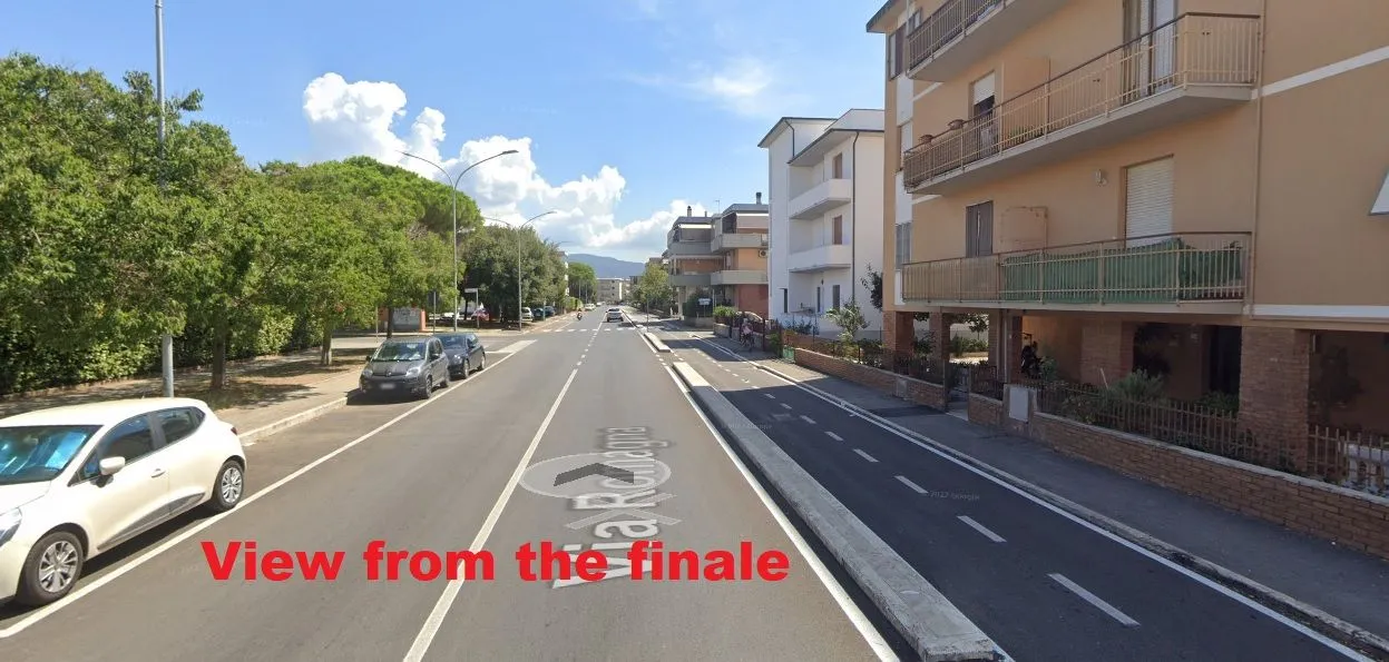 Bild Zielbereich gerade breite Straße<br>