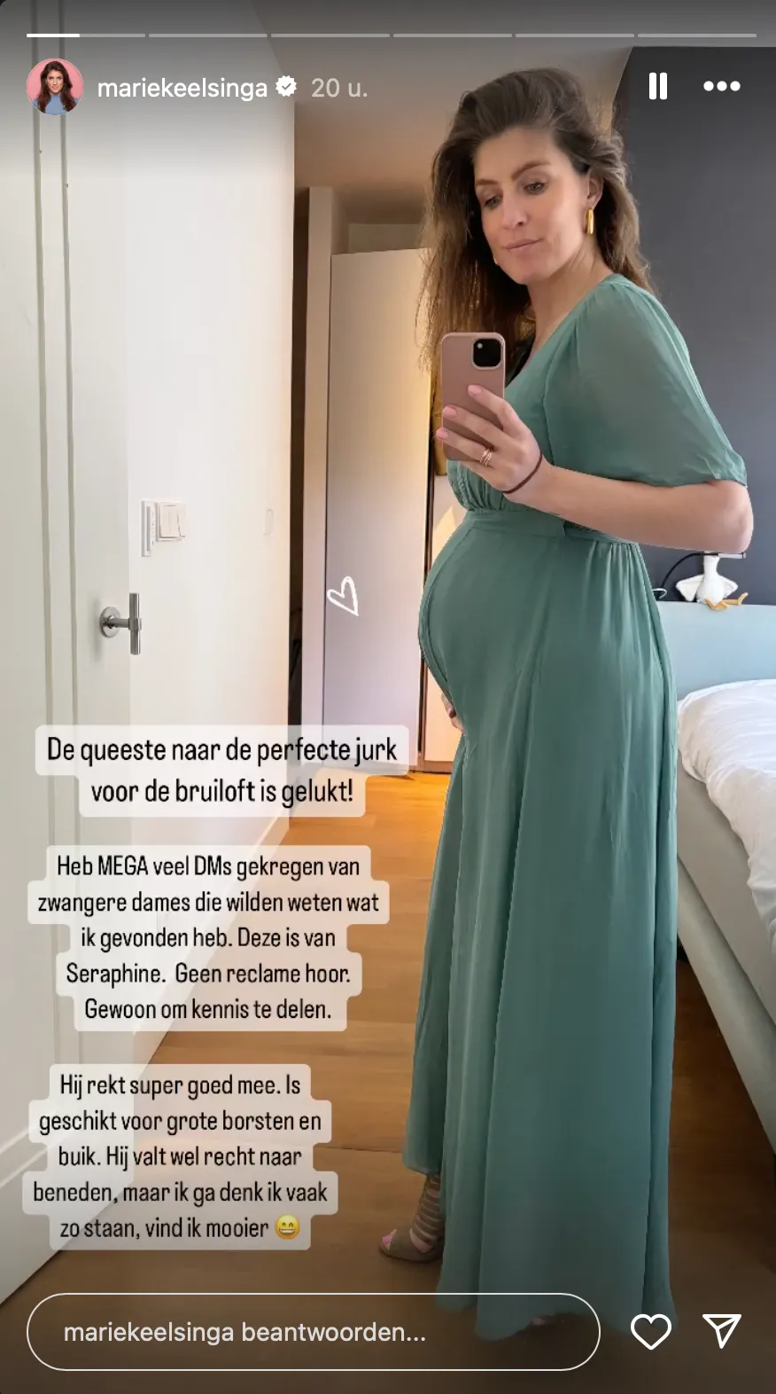Bron: Instagram @mariekeelsinga