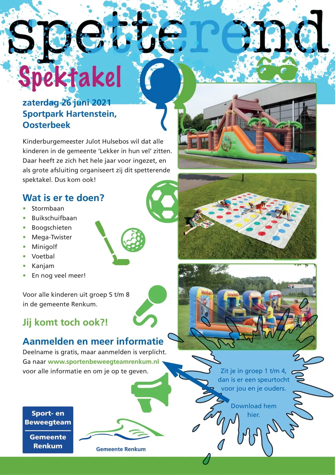 flyer spetterend spektakel