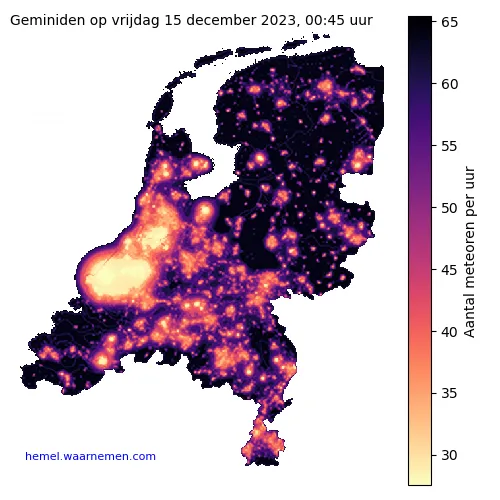 geminiden 2023 kaart nl