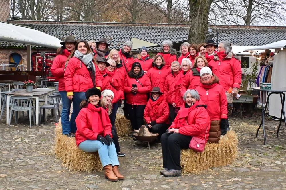 media groepsfoto lions