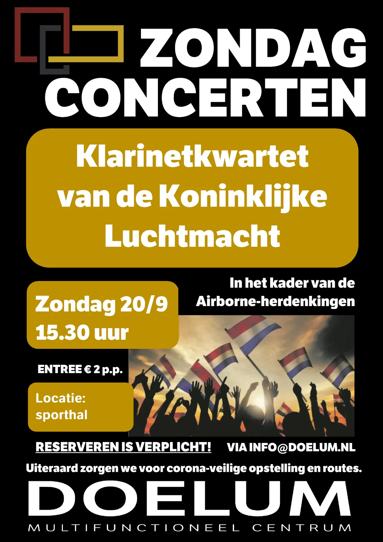 poster zondagconcert klkapel