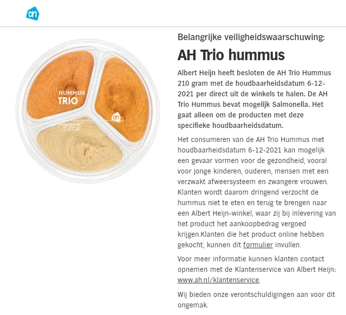 recall ah trio hummus