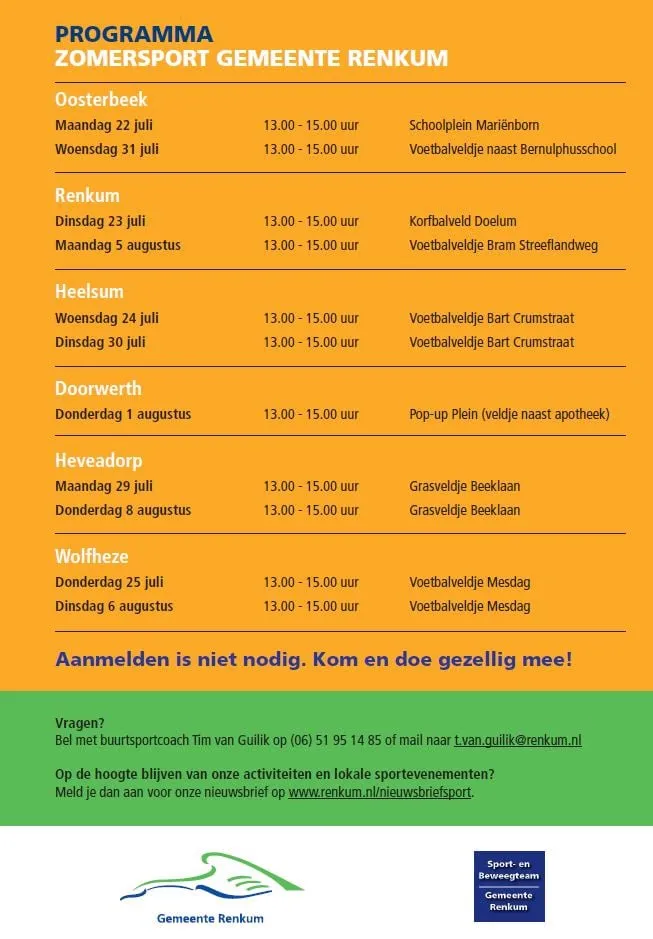 sport vakantie