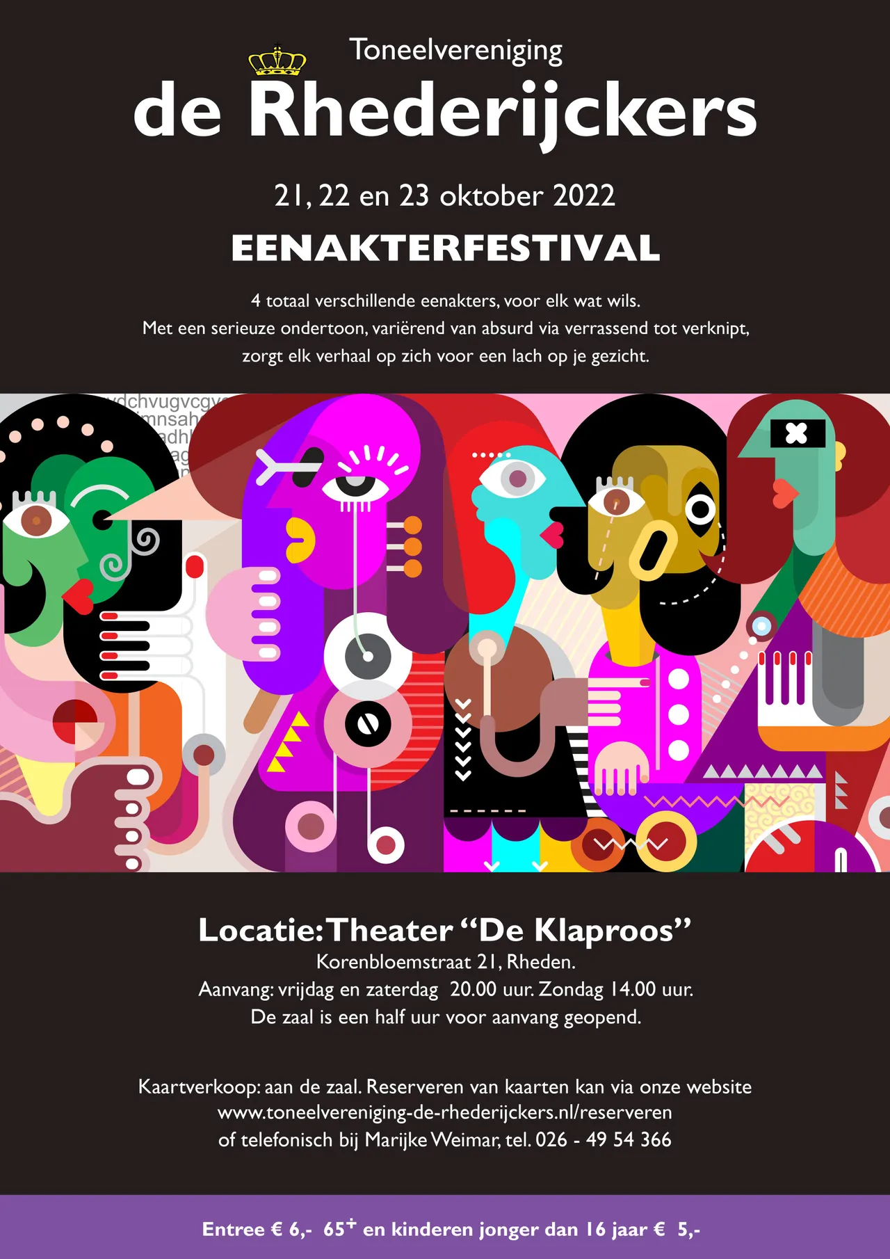 de rhederijckers eenakterfestival poster