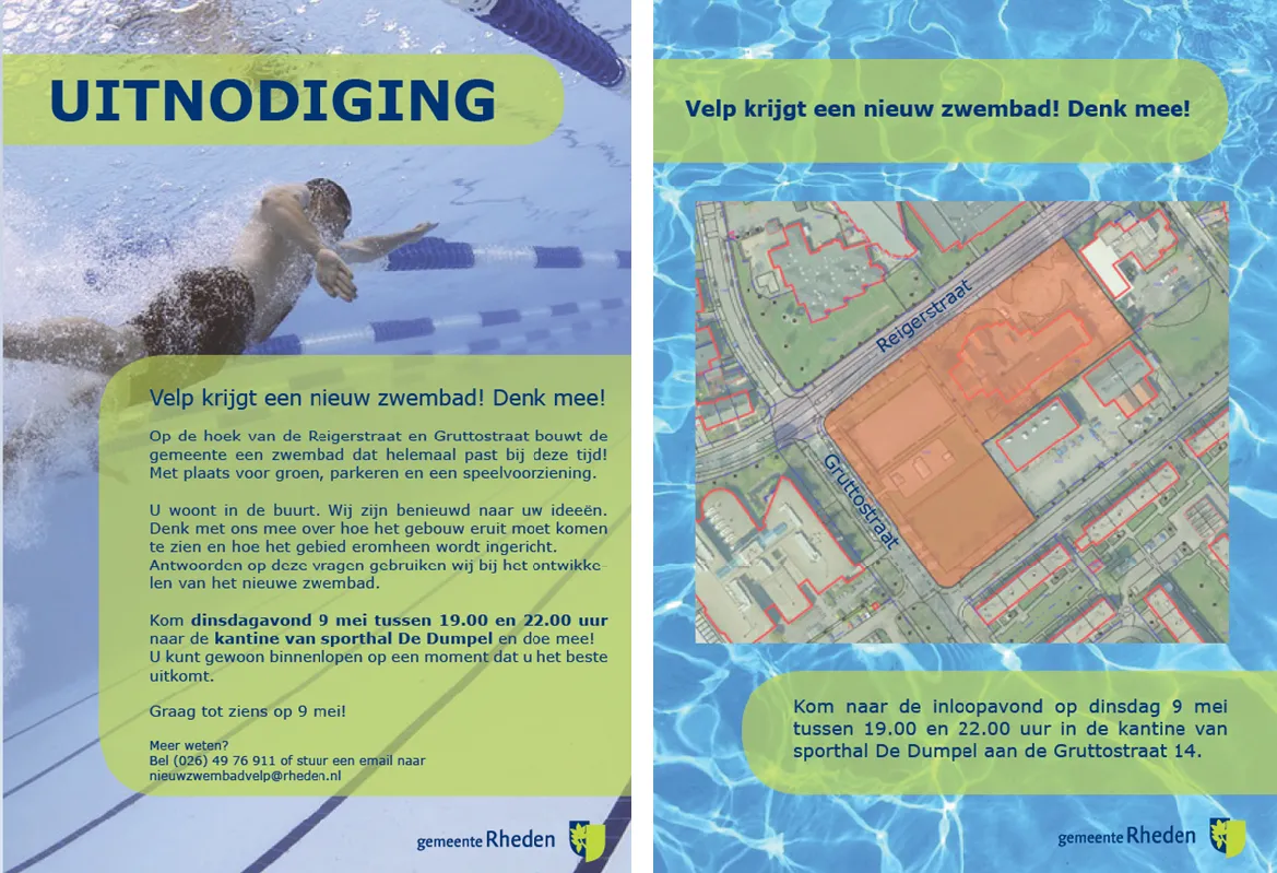 flyer uitnodiging inloopavond