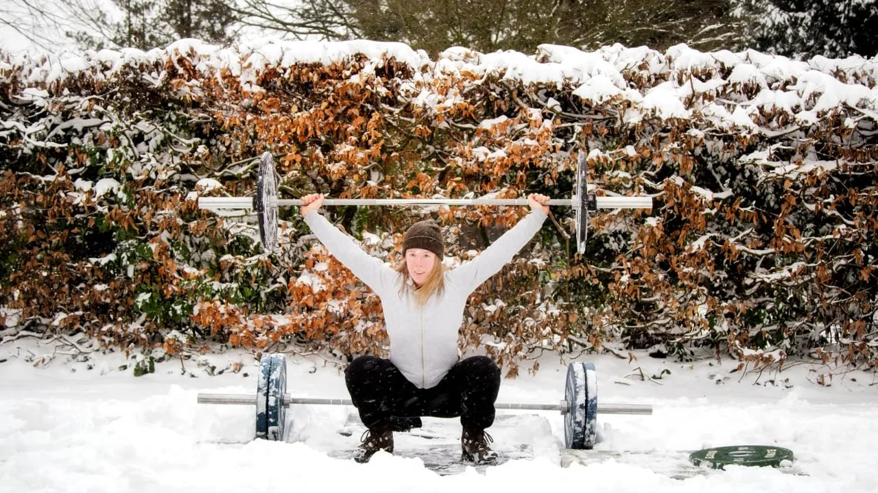 foto training in de sneeuw karin fikse