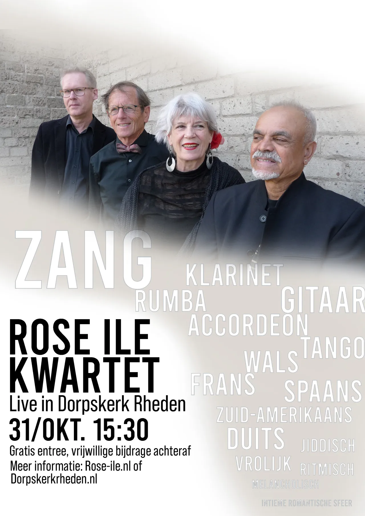 poster rose ile kwartet a4