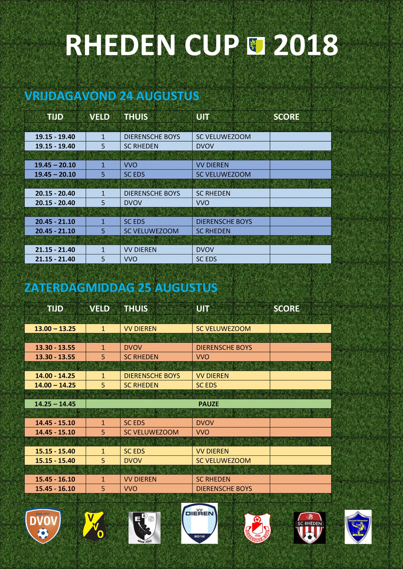 rheden cup 2018 programma