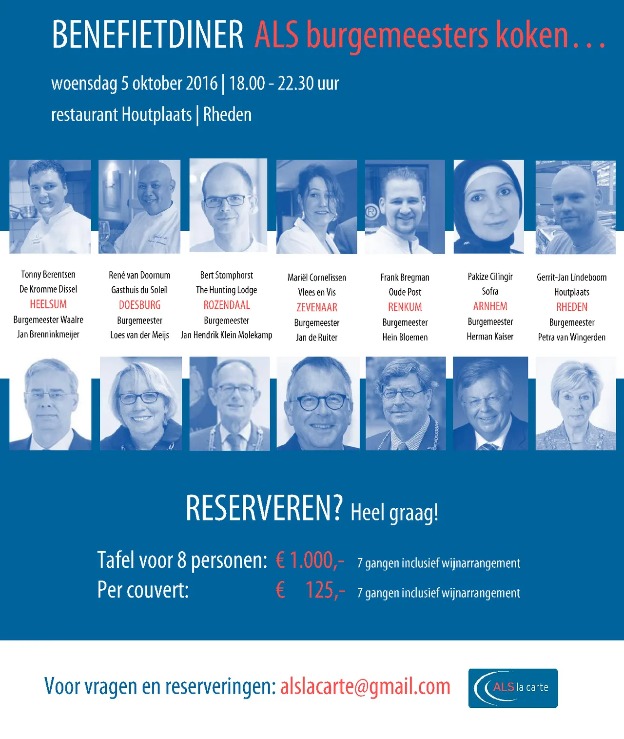 uitnodiging benefietdiner houtplaats