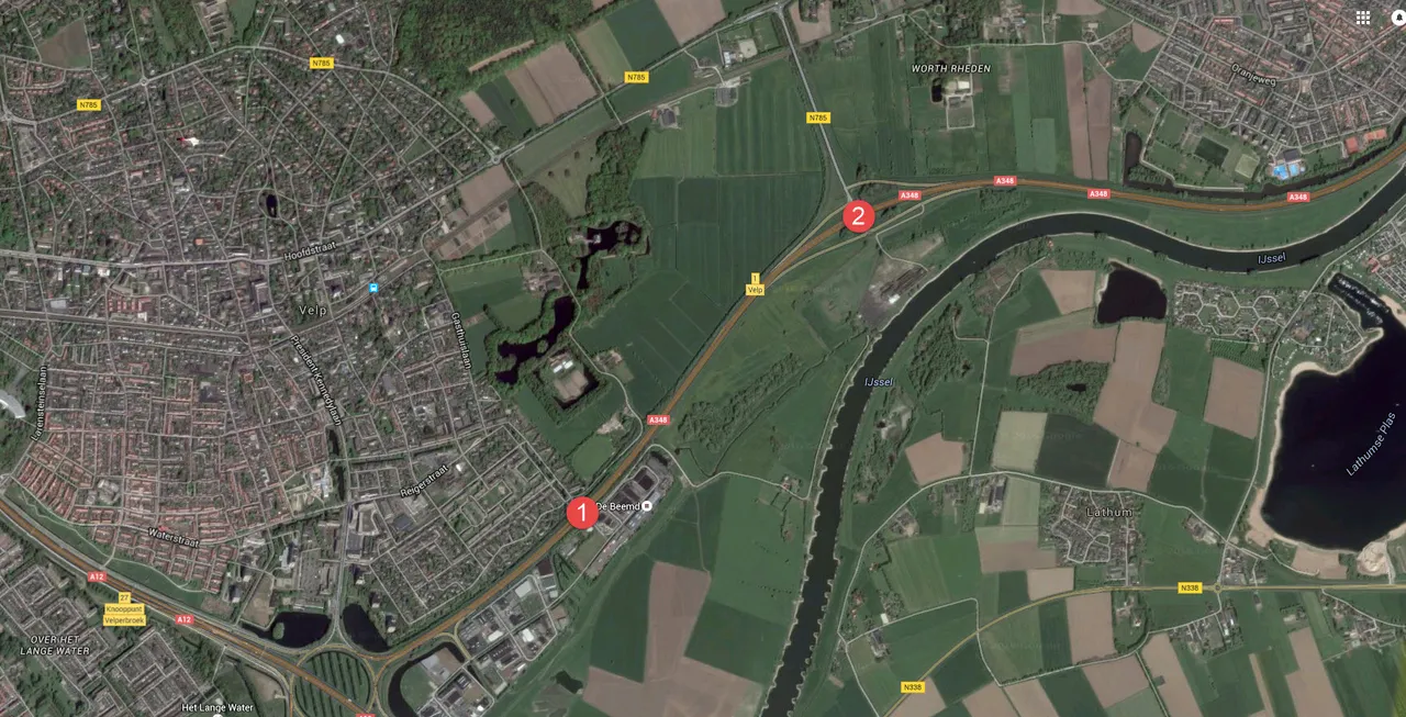 vervanging viaducten a348 google maps