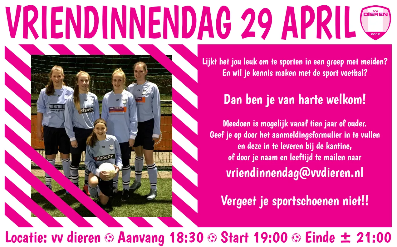 vriendinnendag vvdieren