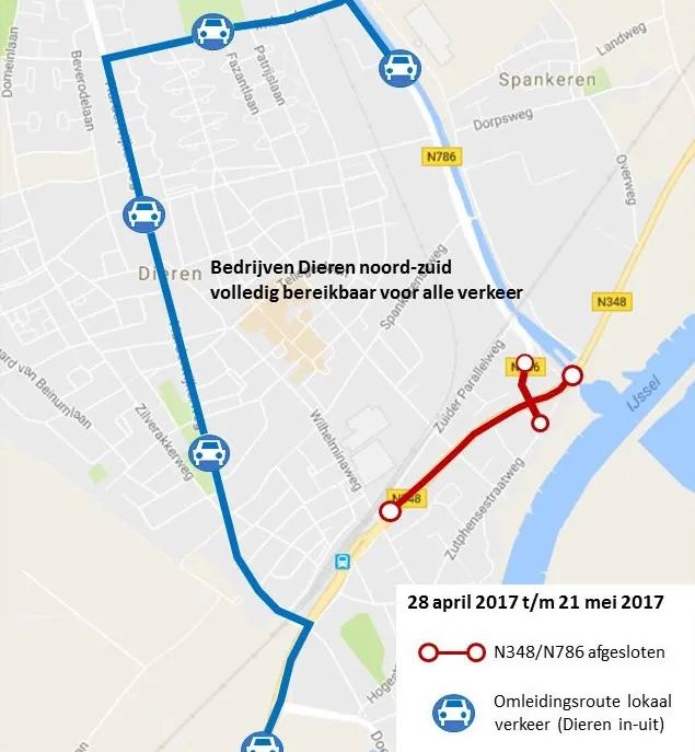 wegomleiding traverse dieren