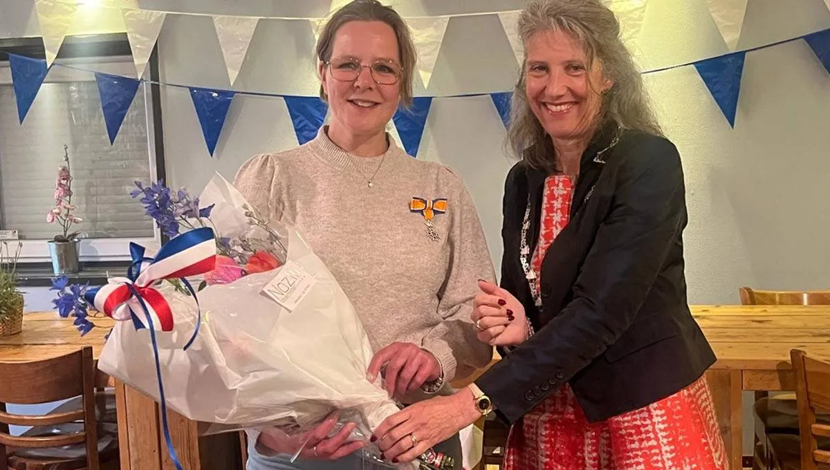 Mevrouw Marieke Hartjes - Lid in de Orde van Oranje-Nassau - gemeente Rheden