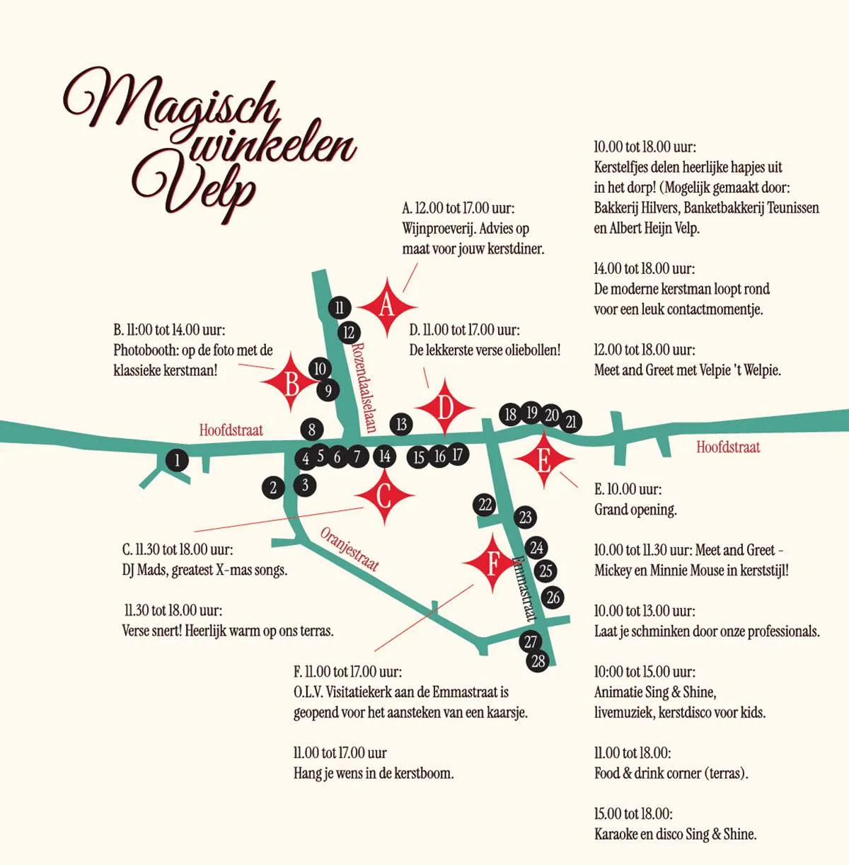 Magisch Winkelen Velp - Plattegrond - Veelzijdig Velp