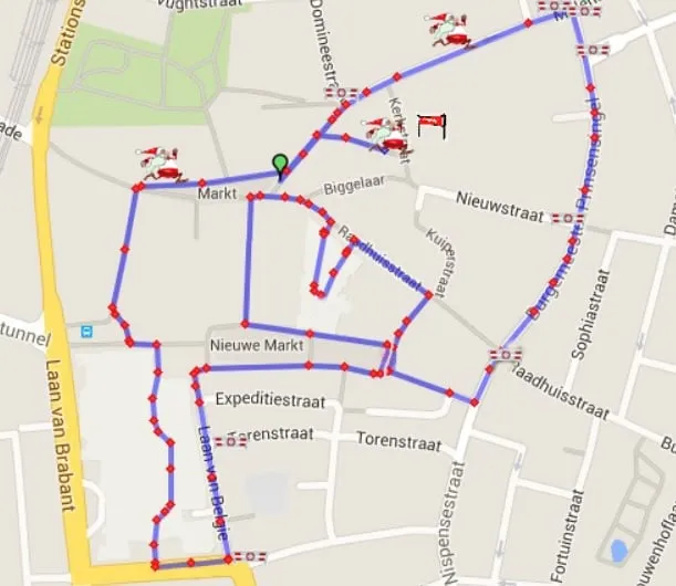 151219 kerstmannenloop route