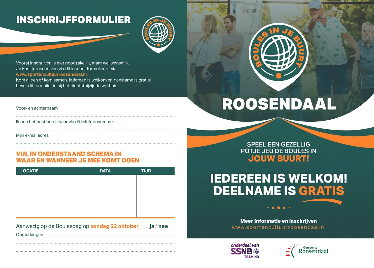 boules in je buurt roosendaal voor en achterkant