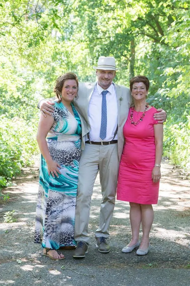 luelle met ouders