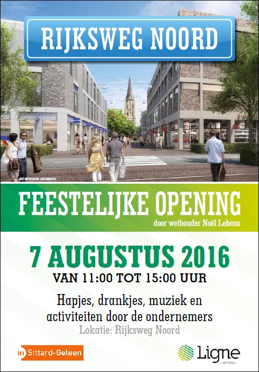 affiche feestelijke opening rijksweg sittard