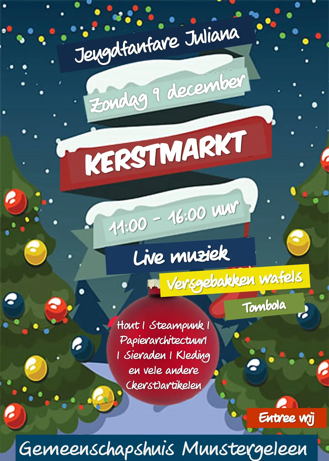 affiche kerstmarkt 2018