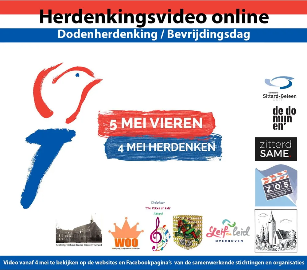 affiche video herdenking 4 5 mei 2020