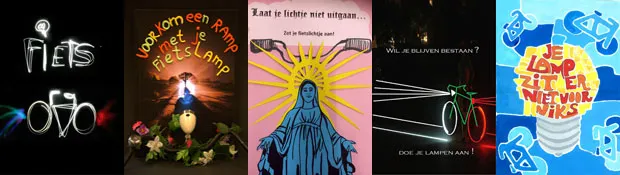 fietsverlichting campagne 5 posters