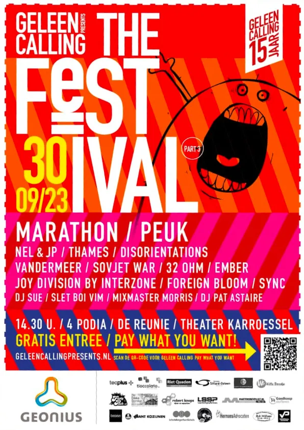 geleen calling the festival 2023 poster
