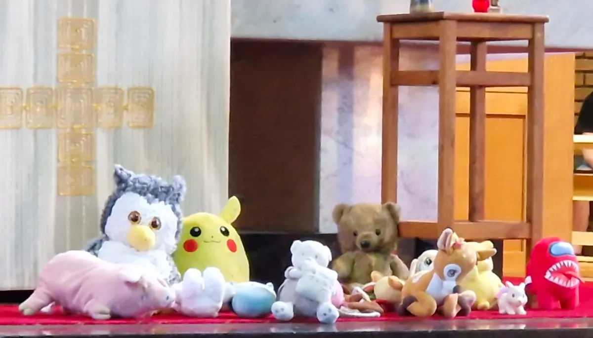 gezegende knuffels gezinsmis overhoven