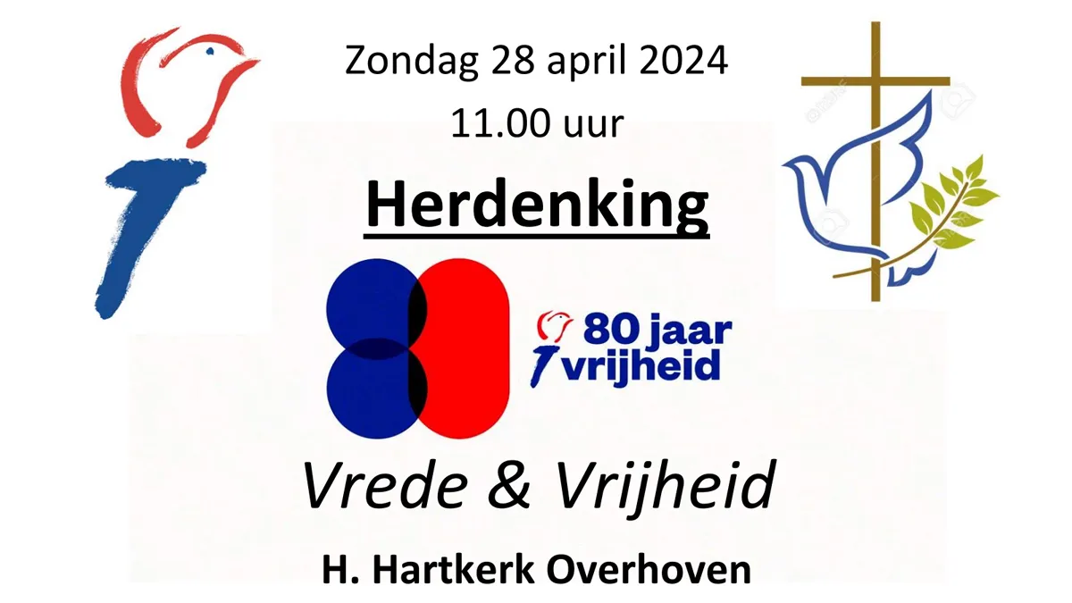 herdenking vrede en veiligheid 28 april 2024 overhoven