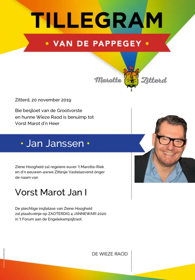 jan janssen nieuwe vorst marot