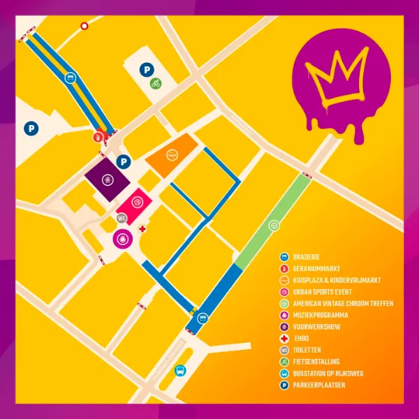 koningsdag geleen plattegrond