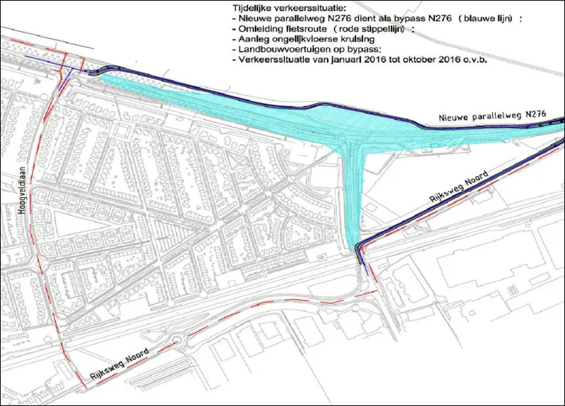 nolenslaan aangepaste route