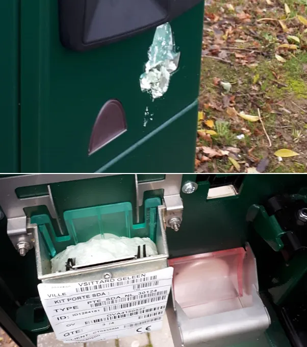 parkerautomaat sabotage