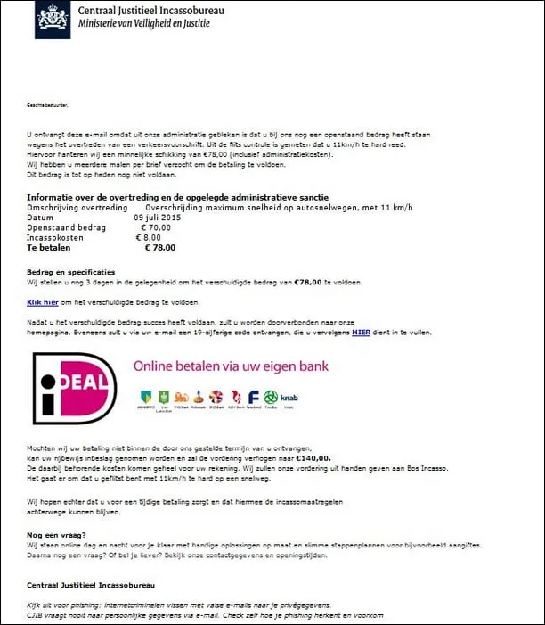 phishing en oplichting cjib