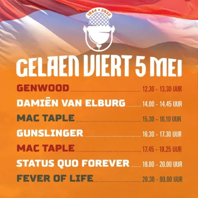 programma 5 mei geleen