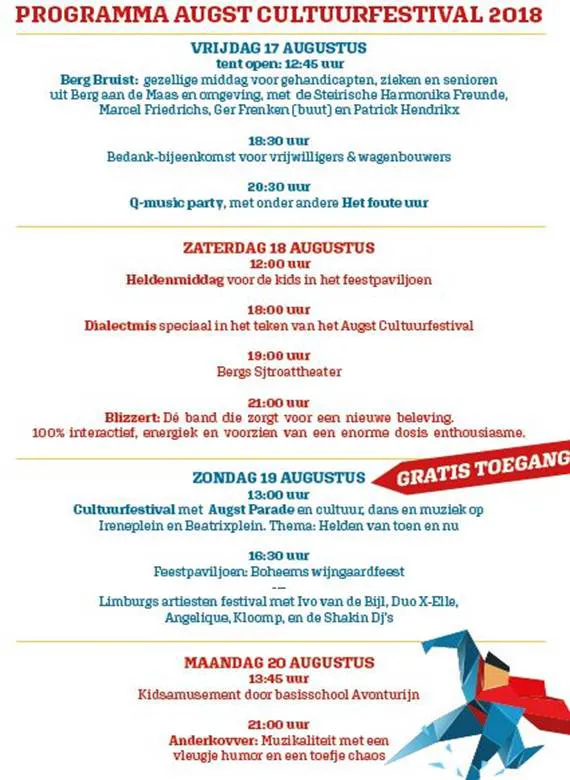 programma augst cultuurfestival 2018