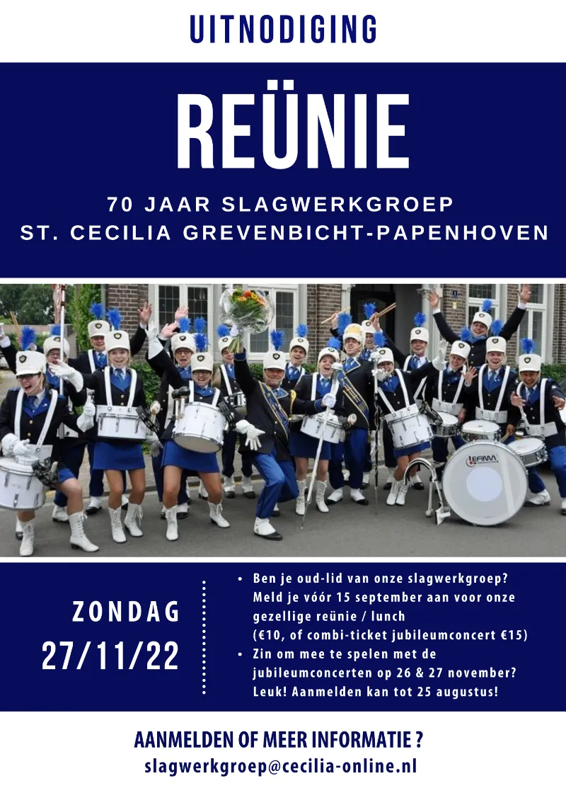 reucc88nie slagwerkgroep affiche