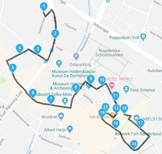 route kinderoptocht