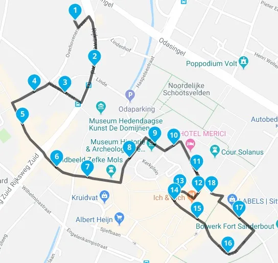 route kinderoptocht