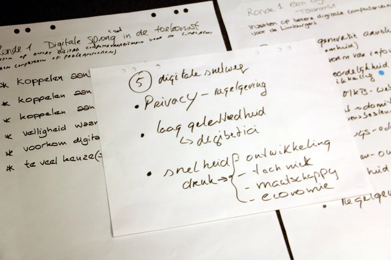 sheet notities burgertop in sittard