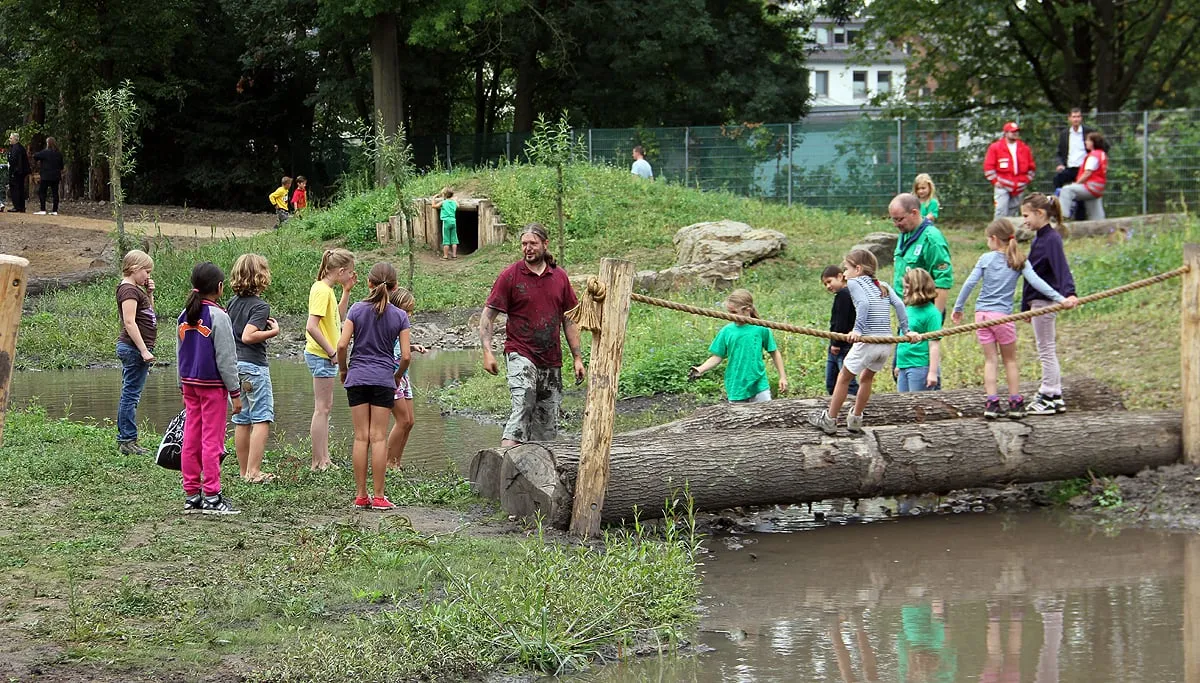 stadsspeelbos sjabolleke op openingsdag in 2013