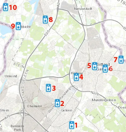 watertappunten in sittard geleen
