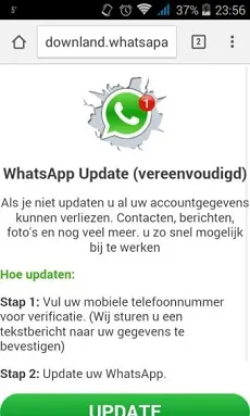 whatsapp scam