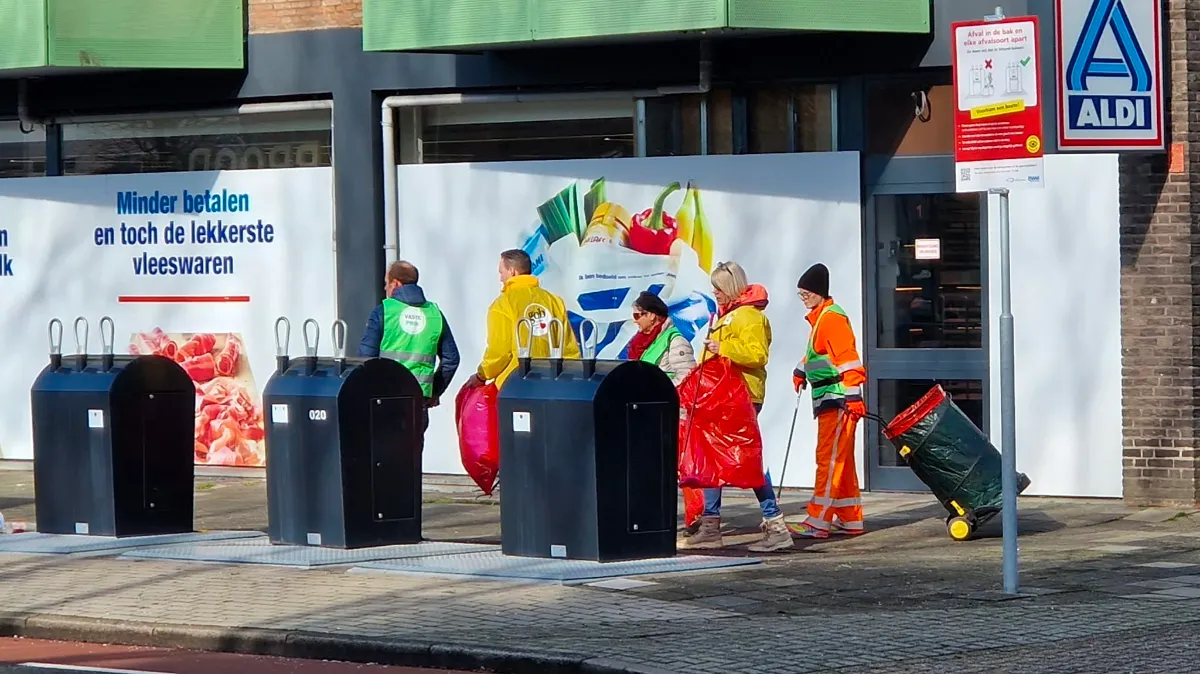 zwerfvuil ruimen in geleen zuidde kluis