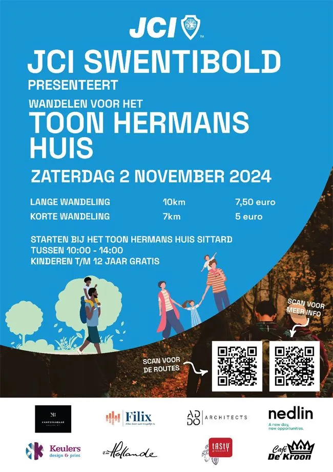 jci swentibold wandelen voor toon hermans huis