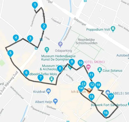 route kinderoptocht 2025