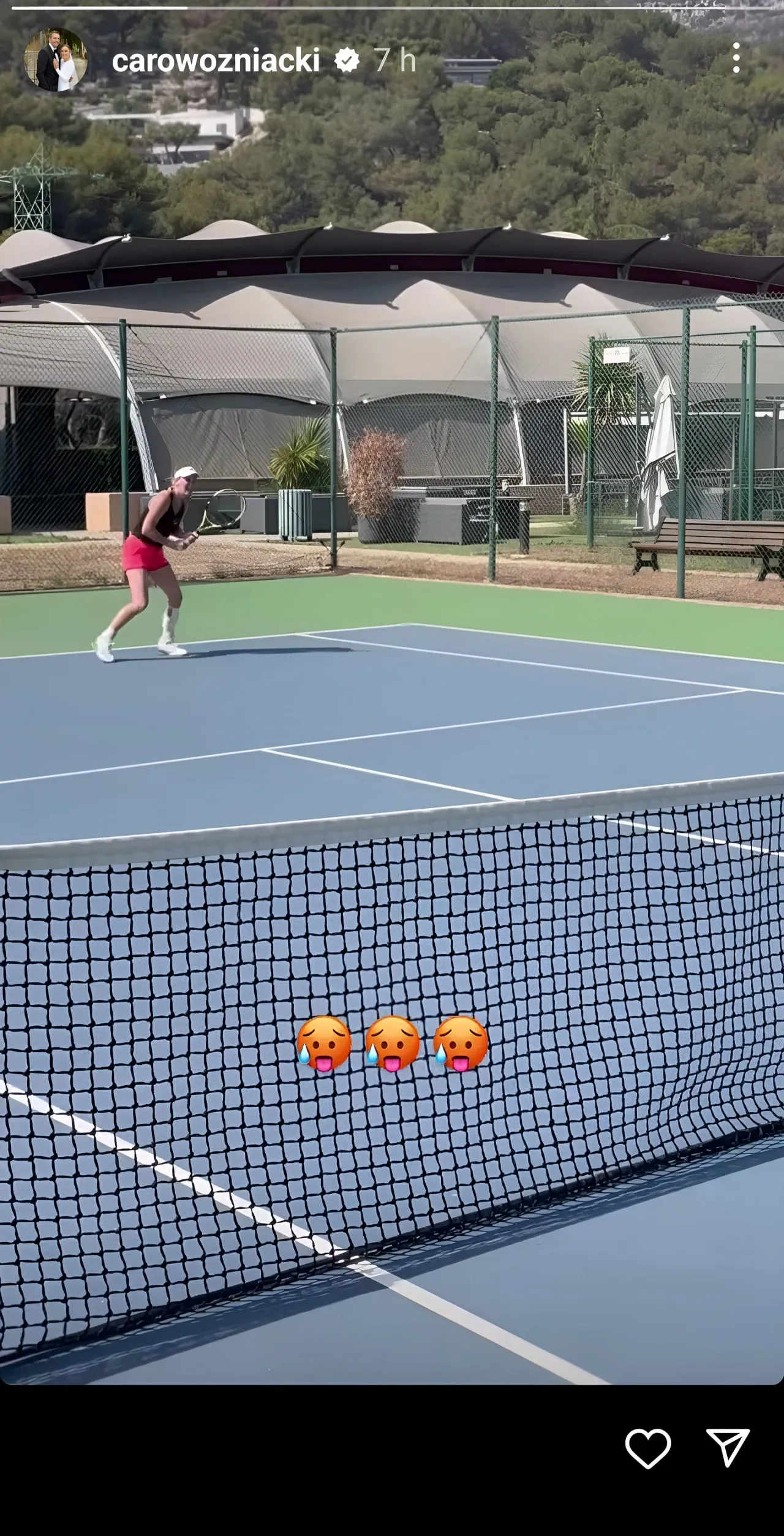 wozniacki traening