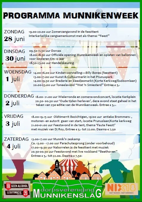 agenda munnikenweek 2015