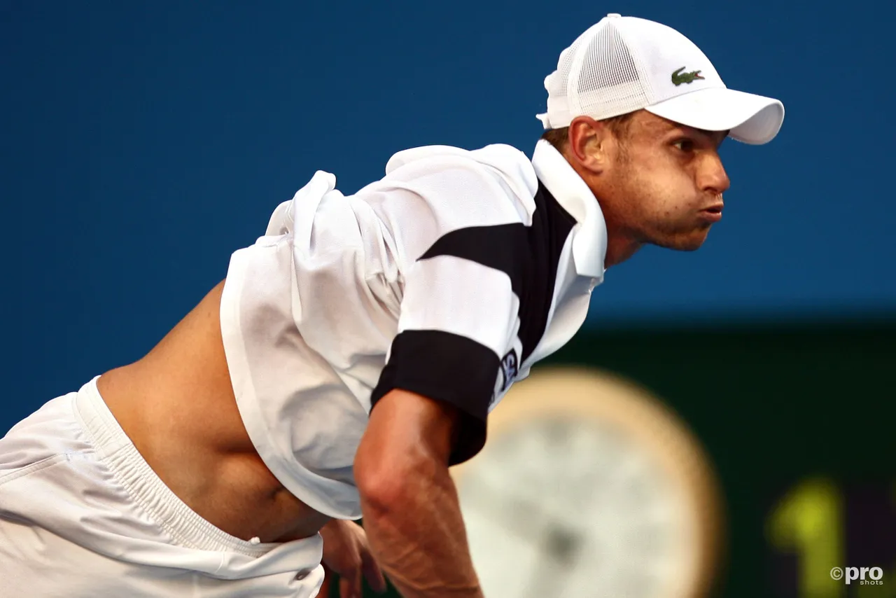 Andy Roddick during match