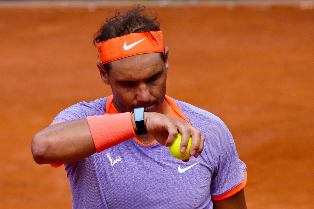 Rafa Nadal en el Open de Roma 2024.